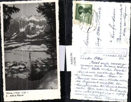 174799,Ellmau Teilansicht a. Wilden Kaiser