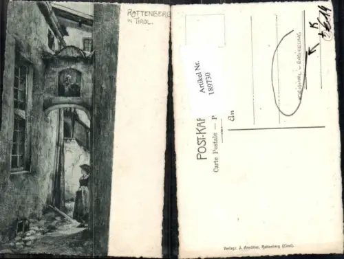 189730,Künstler AK E. Heermann Rattenberg Tirol Radierung