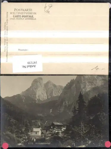 197159,Hinterbärenbad Anton-Karg-Haus Kaisertal