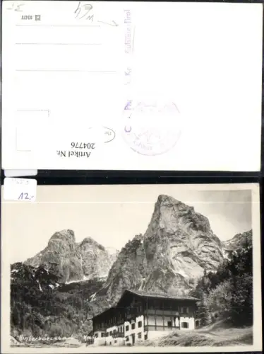 204776,Kufstein Hinterbärenbad m. Kaisergebirge