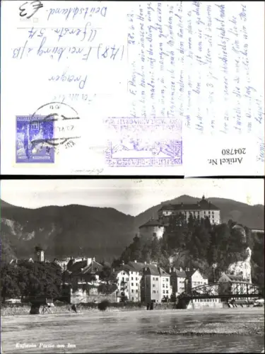 204780,Kufstein Partie am Inn Brücke Schloss Burg