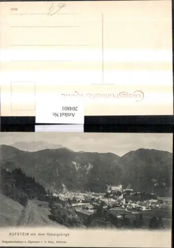 204801,Kufstein Teilansicht m. d. Kaisergebirge