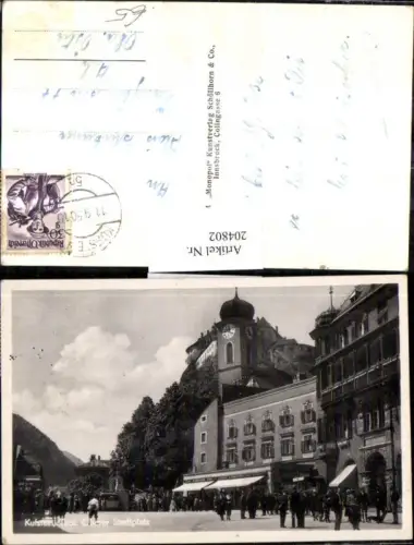204802,Kufstein Oberer Stadtplatz Straßenansicht Turm
