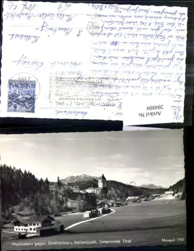 204809,Mariastein Totale geg. Gratlspitze u. Kellerjoch im Unterinntal