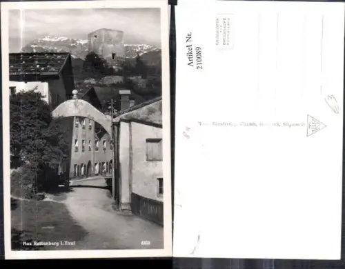 210089,Aus Rattenberg i. Tirol Strassenansicht