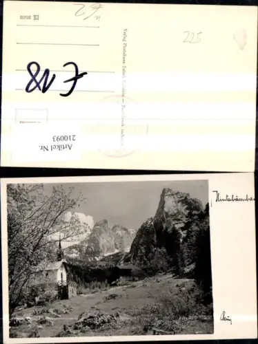210093,Foto Ak Hinterbärenbad Unterkunftshaus Anton Karg Haus Totenkirchl b. Kufstein