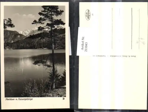 211043,Foto Ak Hechtsee m. Kaisergebirge Thierberg b. Kufstein