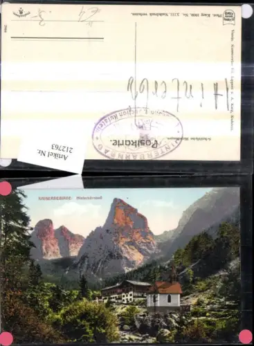 212763,Kaisergebirge Hinterbärnbad Totale b. Kufstein Kirche