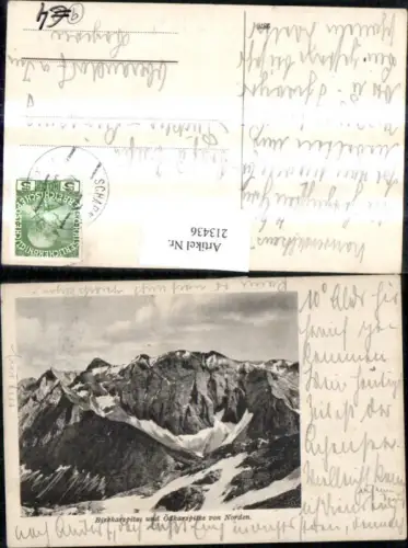 213436,Birkkarspitze u. Ödkarspitze von Norden b. Scharnitz