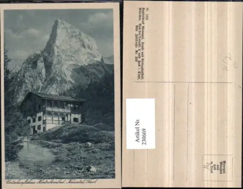 230669,Unterkunftshaus Hinterbärnbad b. Kufstein im Kaisertal
