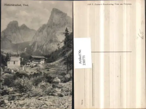 230771,Hinterbärenbad b. Kufstein Totale Kirche Bergkulisse