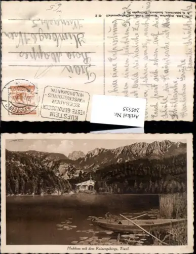 245555,Hechtsee See m. d. Kaisergebirge Ruderboot b. Kufstein