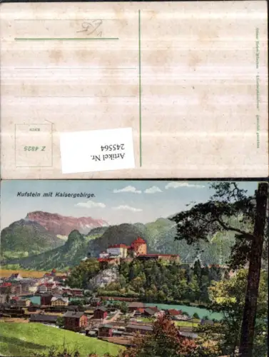 245564,Kufstein Teilansicht Festung Bahnhof m. Kaisergebirge pub Ottmar Zieher 4825