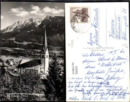 246261,Niederndorf Kirche m. Kaisergebirge b. Kufstein