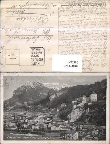 246265,Kufstein Totale Festung Bahnhof m. d. Kaisergebirge