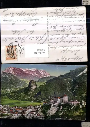 256047,Kufstein Totale m. Festung u. Kaisergebirge Bergkulisse