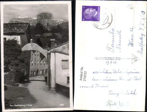 274332,Rattenberg in Tirol Straßenansicht Burg