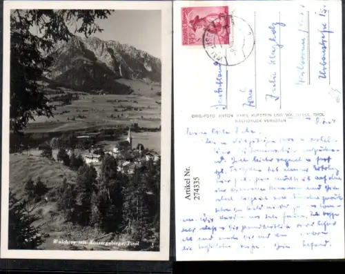 274335,Walchsee Totale m. Kaisergebirge Bergkulisse