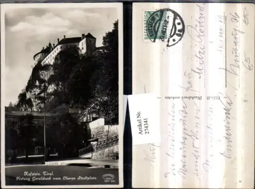 274341,Kufstein Festung Geroldseck vom Oberen Stadtplatz