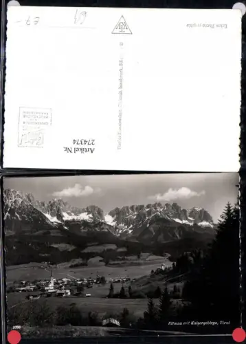274374,Ellmau Totale m. Kaisergebirge Bergkulisse