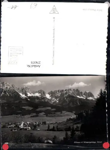 274375,Ellmau Totale m. Kaisergebirge Bergkulisse