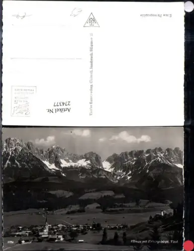 274377,Ellmau Totale m. Kaisergebirge Bergkulisse
