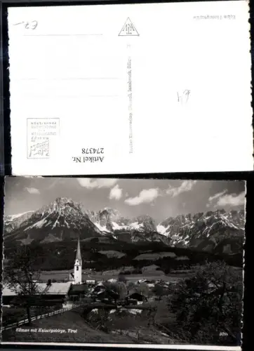 274378,Ellmau Totale m. Kaisergebirge Bergkulisse