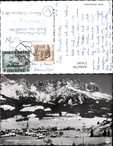 274385,Ellmau Totale m. Wildem Kaiser Bergkulisse Winterbild pub Cosy 4501