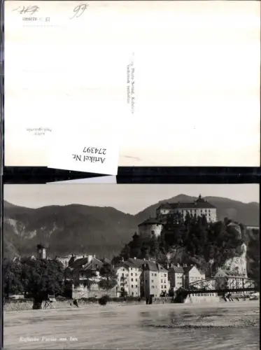 274397,Kufstein Teilansicht Partie am Inn Brücke Festung