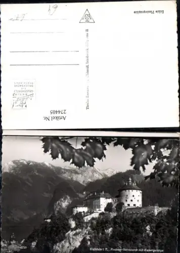 274405,Kufstein Teilansicht Festung Geroldseck m. Kaisergebirge Bergkulisse