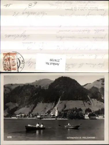 274409,Strandbad Walchsee Teilansicht Ruderboote Boote