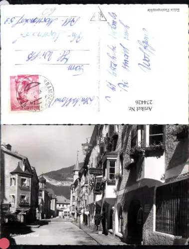 274426,Rattenberg in Tirol Straßenansicht Lederer Erker