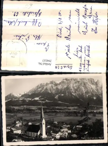294557,Niederndorf am Inn Totale Kirche Bergkulisse