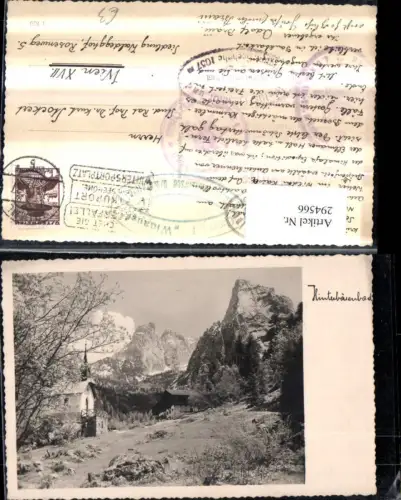 294566,Hinterbärenbad Kapelle Bergkulisse