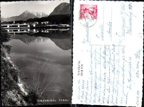 294579,Kirchbichl Teilansicht Brücke Bergkulisse