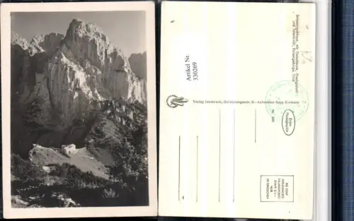 330269,Stripsenjochhaus Berghütte b. Ebbs m. Fleischbank Predigtstuhl Bergkulisse