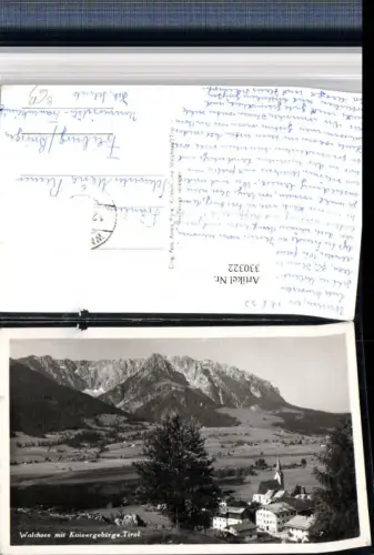 330322,Walchsee Totale m. Kaisergebirge Bergkulisse