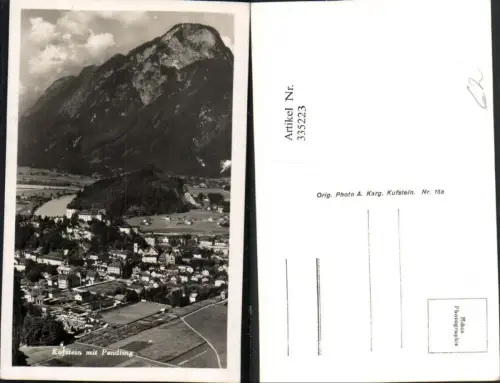 335223,Kufstein Totale m. Pendling Bergkulisse