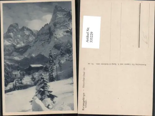 335229,Kaisergebirge Hinterbärenbad b. Kufstein Bergkulisse Winterbild