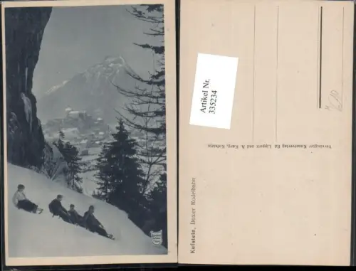 335234,Kufstein Teilansicht Duxer Rodelbahn Bergkulisse Schlitten Rodel Winterbild
