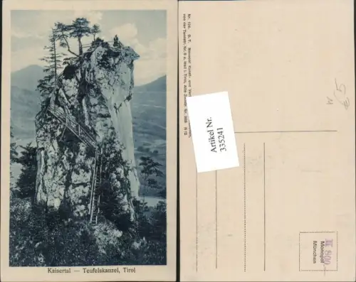 335241,Kaisertal Teufelskanzel b. Kufstein Felsen