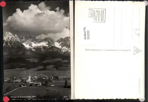 335252,Ellmau Totale m. Kaisergebirge Bergkulisse