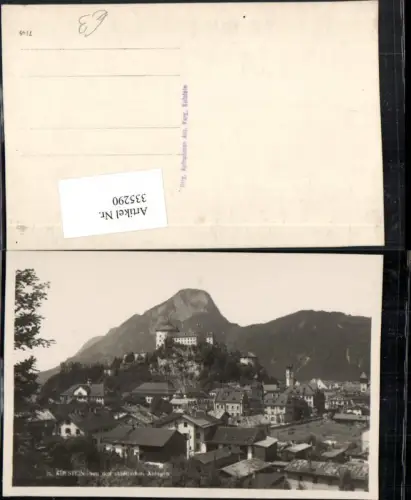 335290,Kufstein Teilansicht m. Festung von den Anlagen