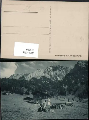 335300,Kaindlhütte Berghütte m. Scheffauer b. Scheffau Bergkulisse