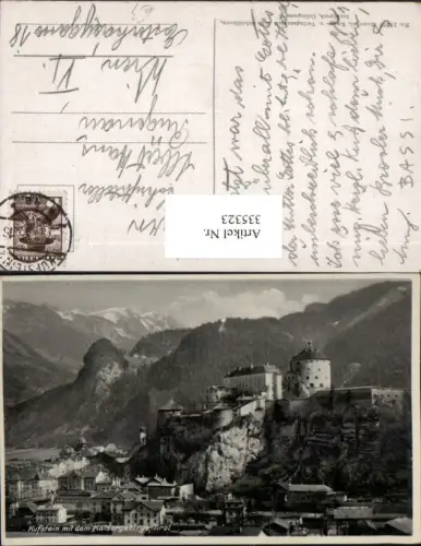 335323,Kufstein Teilansicht m. Festung geg. Kaisergebirge Bergkulisse