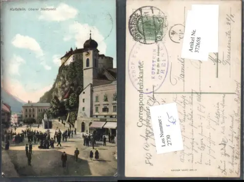 372658,Kufstein Oberer Stadtplatz Straßenansicht Festung pub Ottmar Zieher