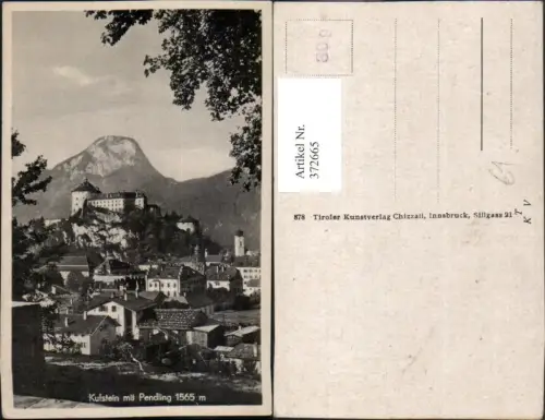 372665,Kufstein Teilansicht m. Festung geg. Pendling