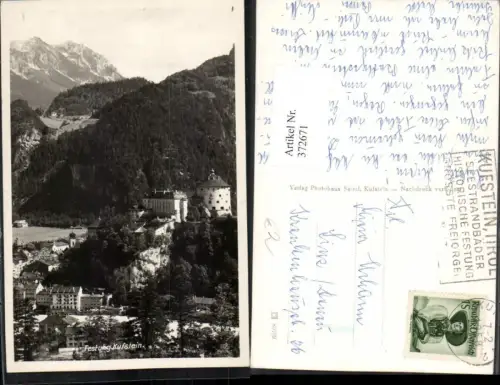 372671,Kufstein Teilansicht m. Festung Bergkulisse