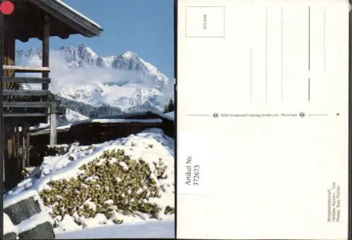 372673,Winterlandschaft Wilder Kaiser Motiv Bergkulisse pub SOS-Kinderdorf 8/89