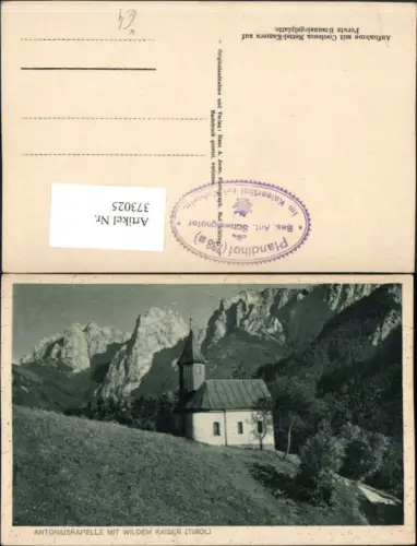 373025,Antoniuskapelle Kapelle Kirche b. Kufstein m. Wildem Kaiser Bergkulisse